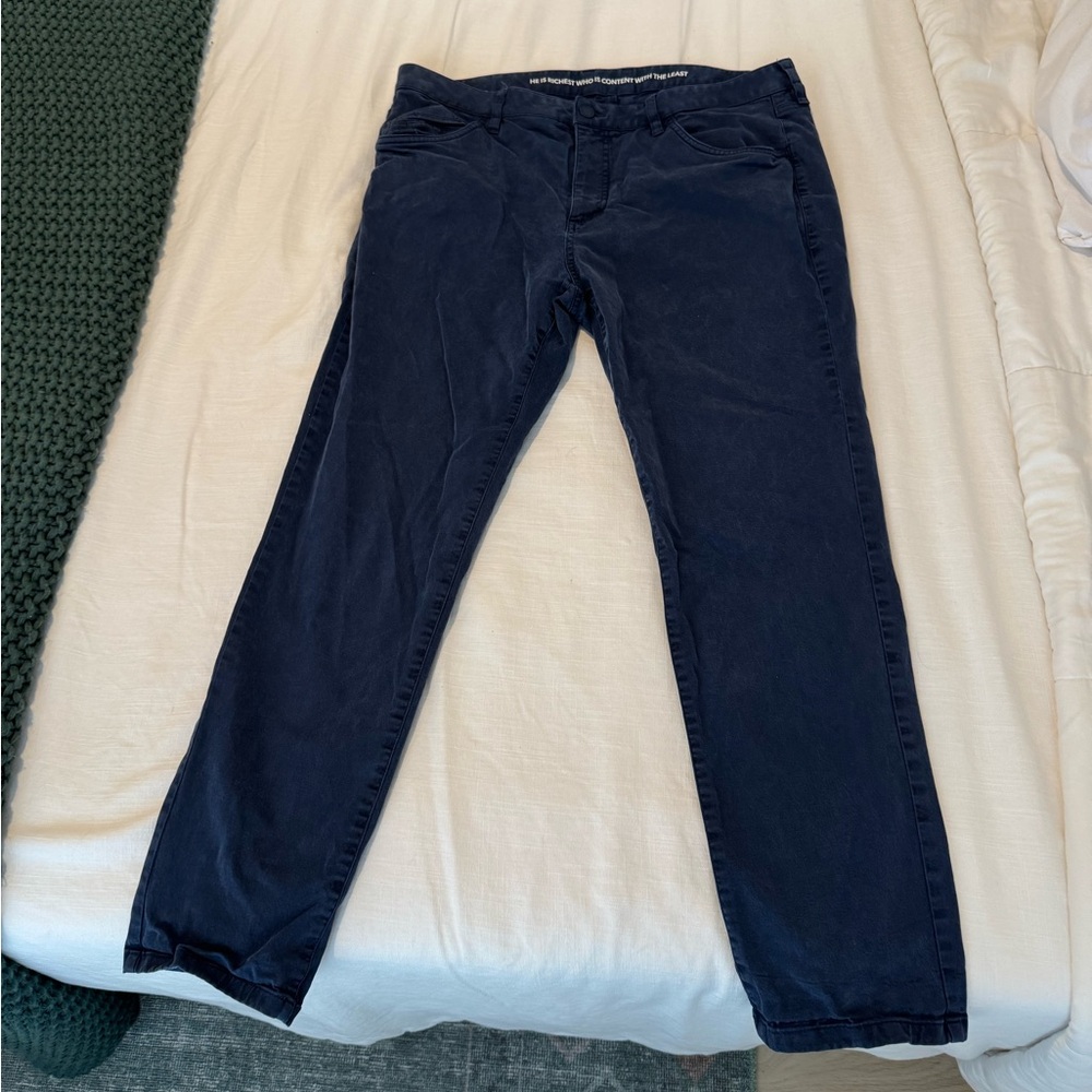 Rhone Navy Blue Chino Size 36